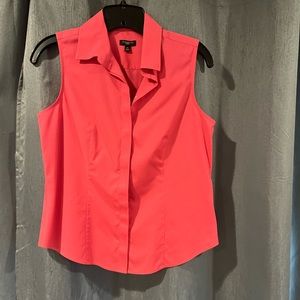 Talbots Coral sleeveless blouse